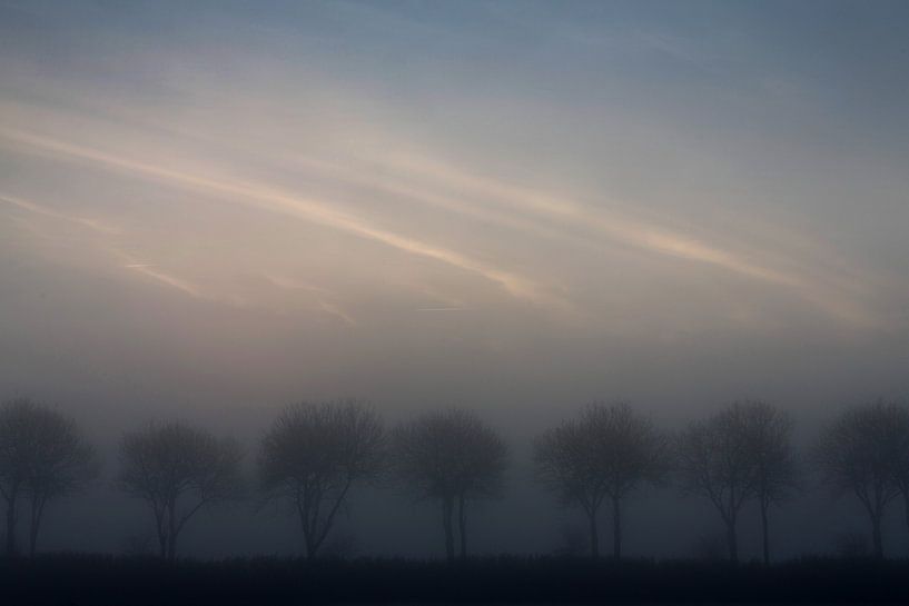 Sunrise at the Tjonger in Friesland by Rene  den Engelsman