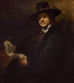 Portrait of a young artist, Follower of Rembrandt