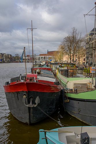 Woonboten in de Amstel
