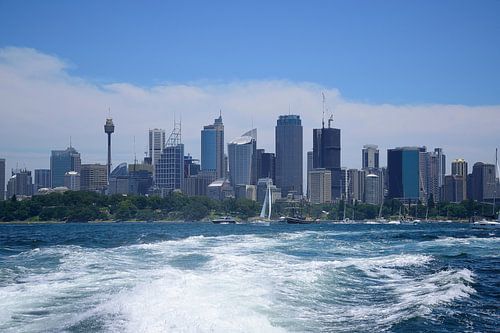 De skyline van Sydney