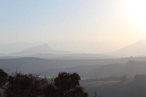 Uitzicht, Drakensbergen, Zuid-Afrika.