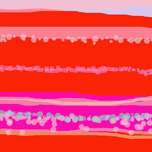 geometrische Landschaft mit Linien und Kreisen444