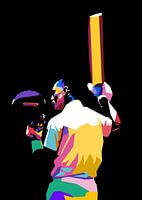Cricket Pop Art