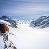 Blick vom Jungfraujoch-Plateau auf den Aletschgletscher von t.ART