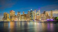 Le sud de Manhattan depuis le parc du pont de Brooklyn