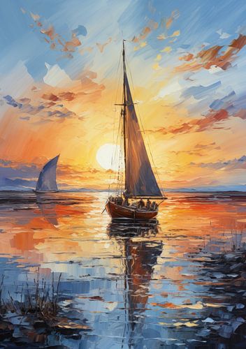 Zeilboot Zee Oceaan Nautisch Maritiem Zeilen Poster