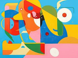 Formes géométriques ludiques en couleurs