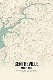 Vintage map of Centreville (Maryland), USA. by Prints of Place