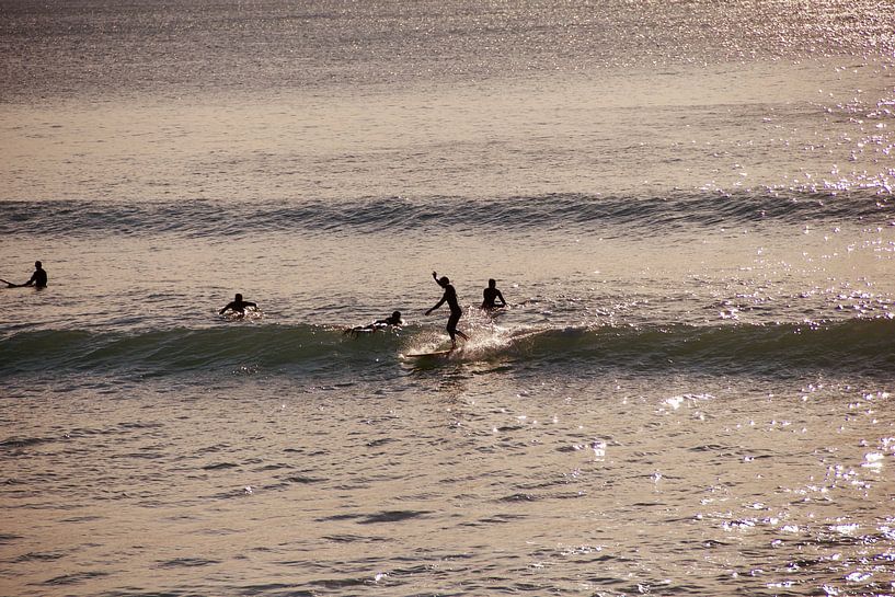 Surfing Malibu by Bas Koster