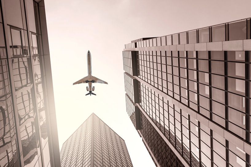 Schwarzweißfotografie Flugzeug von Thomas Heitz