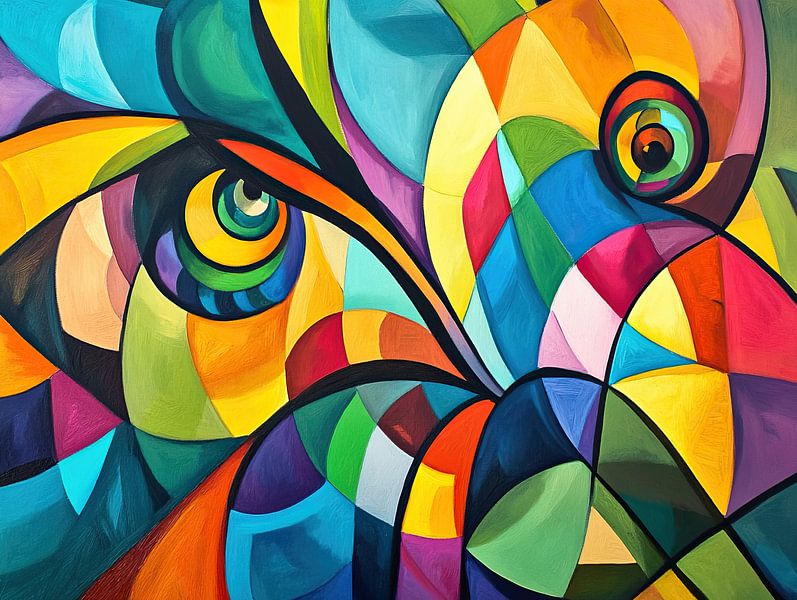 Kleurrijke Spiralen van ARTEO Schilderijen