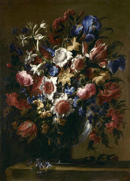 Vase mit Blumen, Juan de Arellano von Meisterhafte Meister