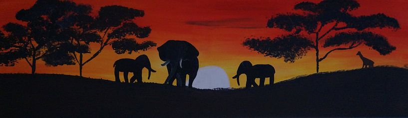 Savanne - Elefanten von Babetts Bildergalerie