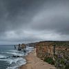 Twelve Apostles scenic viewpoint at Castle Rock on the pacific ocean road in Victoria, Australia by Tjeerd Kruse