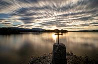 Zonsondergang aan de Staffelsee van Teresa Bauer thumbnail