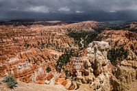 Bryce Canyon, USA. Threatening storm.