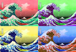 Der Große Welle von Warhol (Kanagawa) Pop Art, Fuji, Japan