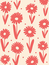fleurs rouges