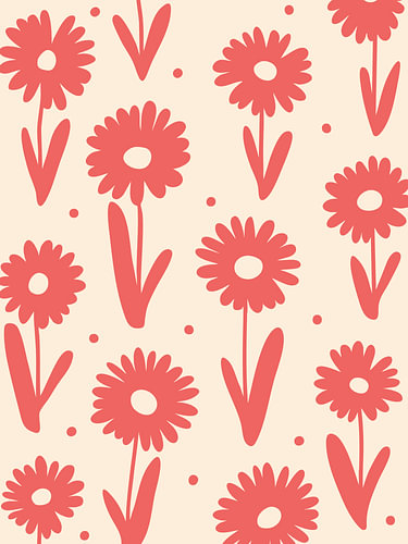 fleurs rouges