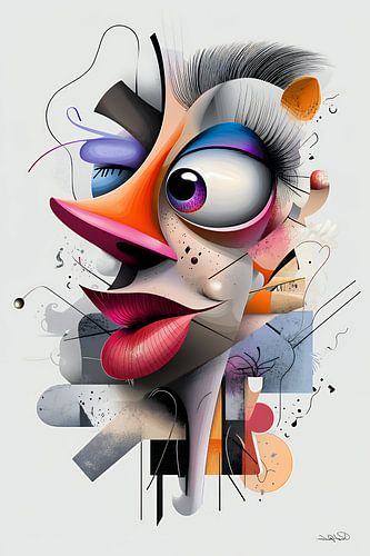 caricature fantaisiste, artistique et drôle