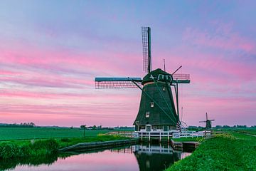Windmühle mit schönem Himmel von Chantal Sloep