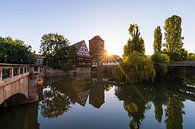 Sebalder oude stad in Neurenberg in de ochtend van Werner Dieterich thumbnail
