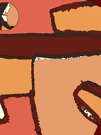 Shaped colours, autumn colours 3 by Kerstin Franz