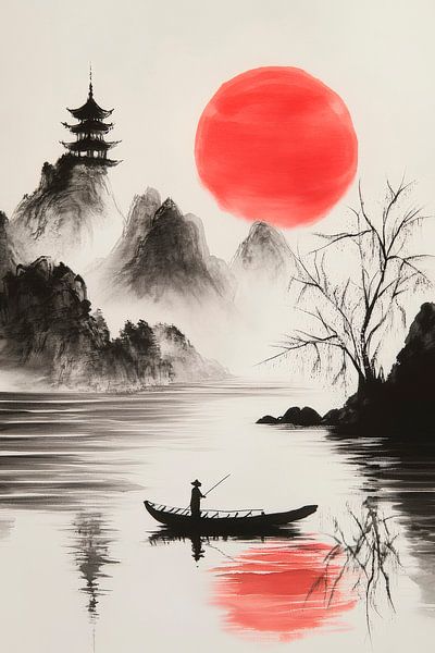 Short boat trip at sunset by Poster Art Shop