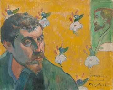 Zelfportret met portret van Émile Bernard (Les misérables), Paul Gauguin - 1888