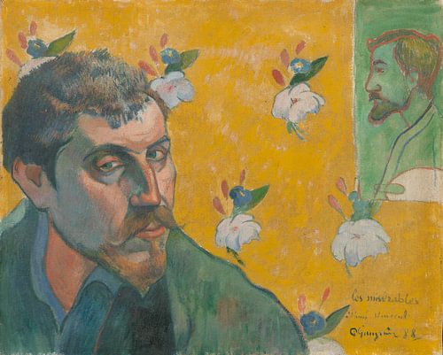 Autoportrait avec le portrait d'Émile Bernard (Les misérables), Paul Gauguin - 1888