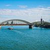 Iconic Railway Bridge over the Rhine in Cologne by Nancy Pauwels Photo