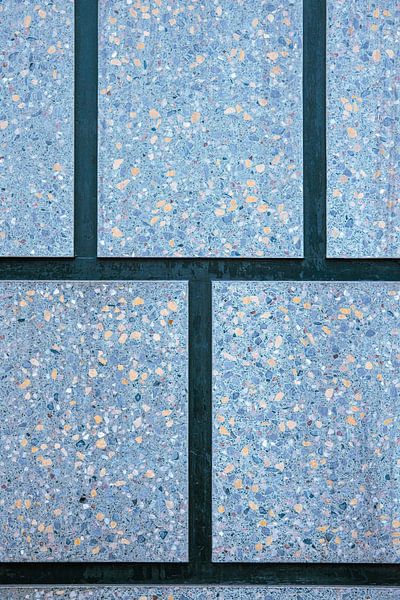 Carreaux avec un motif de lignes symétriques en gros plan par Simone Janssen
