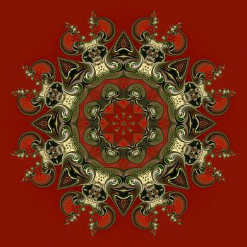 Einvernehmliche Symmetrie in Rot