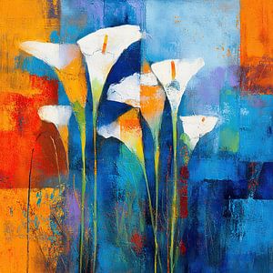 Blumenbild | Weiße Lilien