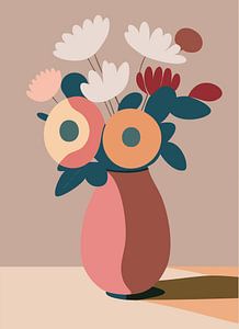 Vase avec fleurs