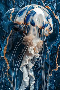 Blaue Mamorqualle