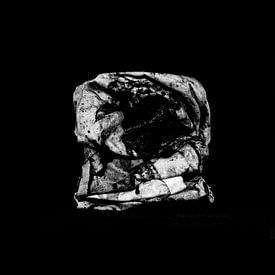 Kubus | abstract | black&white | contrast van Stukje Vierkant