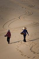 Sporen in het zand