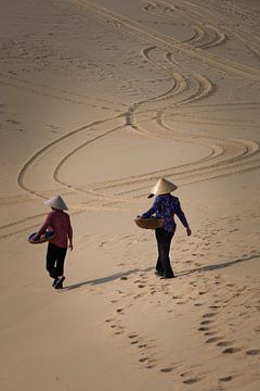 Tracks in the sand by Thomas Junklewitz