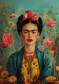 Frida Poster - Frida Kunstdruck von Niklas Maximilian