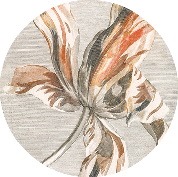 Abstract tulp met lijnenspel - Johan Teyler van Kjubik