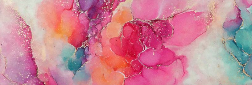 Whiff of Pink | Abstract Bloom in Motion by Whale & Sons