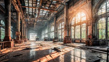 Verloren plaatsen fabriek met machines van Mustafa Kurnaz