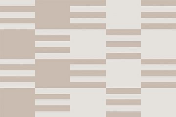 Schachbrettmuster. Moderne abstrakte minimalistische geometrische Formen in Beige und Weiß 17 von Dina Dankers
