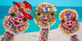 Vrolijke dieren van Happy Paintings / Renata Rolefes