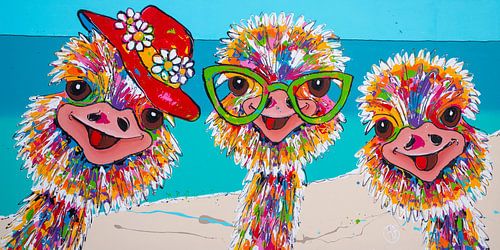 Vrolijke dieren van Happy Paintings / Renata Rolefes