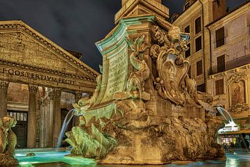 Pantheon (Rome) bij nacht