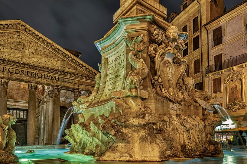 Panthéon (Rome) de nuit par André van der Hoeven