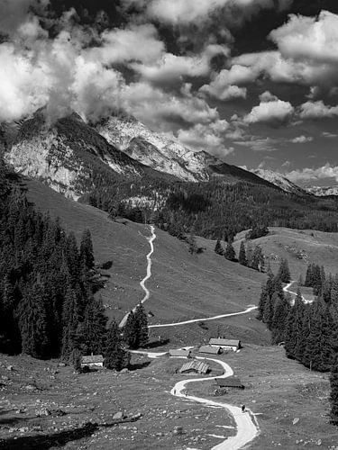 Wandelpad in de richting van Watzman