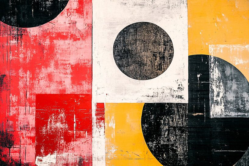 Abstraktes modernes Kunstwerk mit Kreisen von Art & Soul Creations